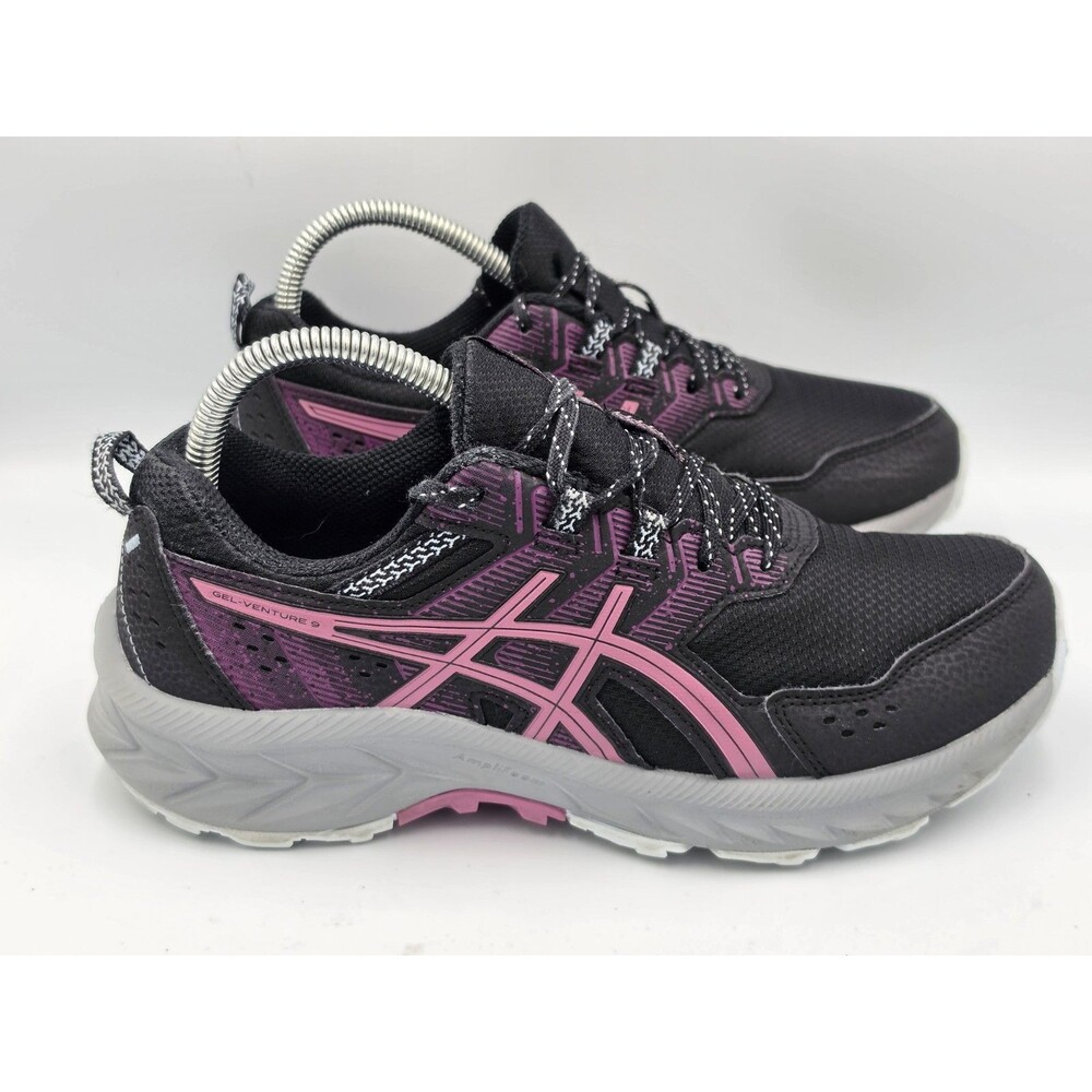ASICS Gel-Venture 9 Women’s Size US 8 Wide Black Violet Trail Shoes 1012B314